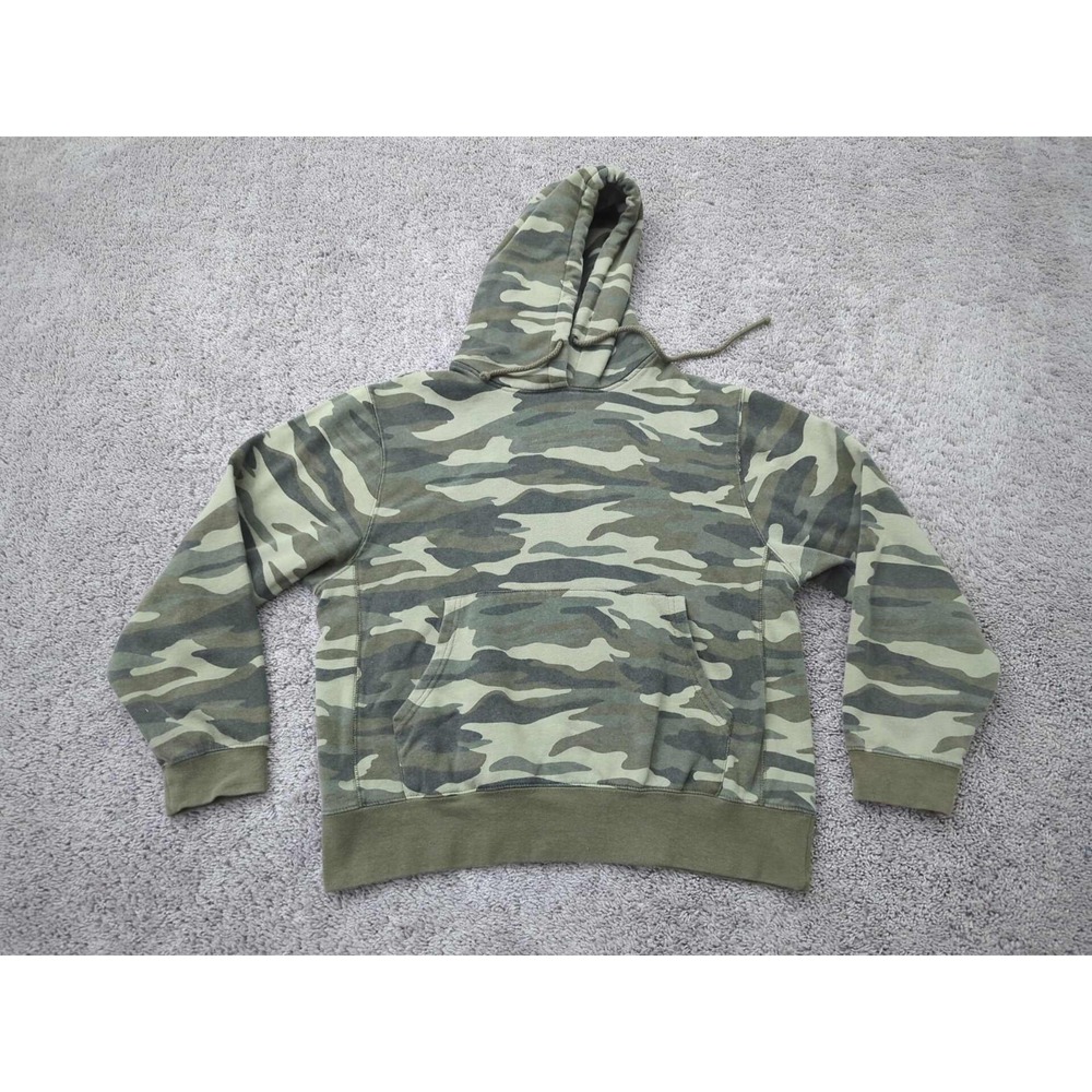 Reflex Hoodie Womens XL Green Camo Pullover Long Sleeve Fleece Oversized‎